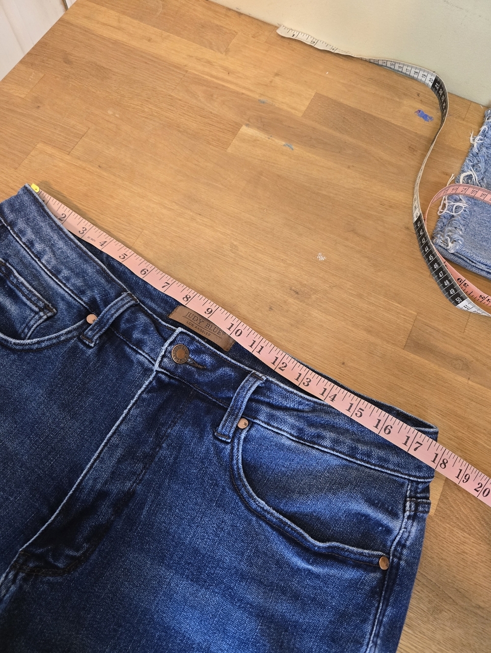 Judy Blue High Waist Tummy Control Back Pocket Embroidery Bootcut Denim Jean 18W - Picture 10 of 14
